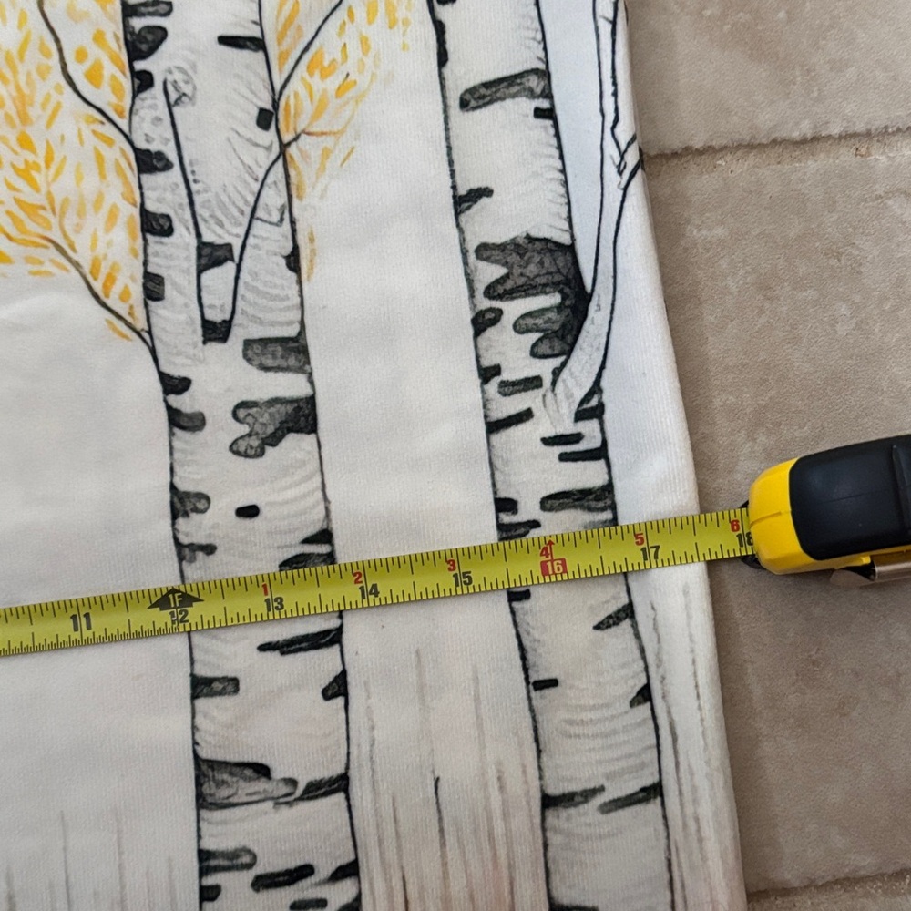 Rabbit and Birch Tree Print Pillow Cover - Picture 3 of 5